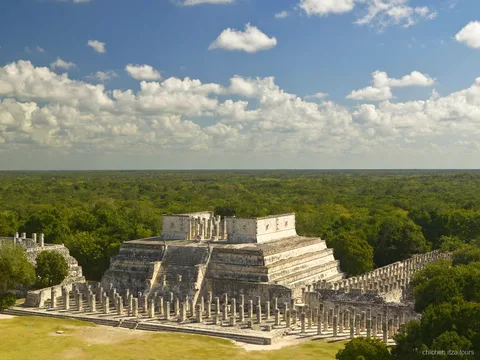Great Ball Court at Chichen Itza visited on the certified local guide tour